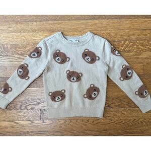 Amy Byer Vintage Boys' Bear Print Sweater Size 4